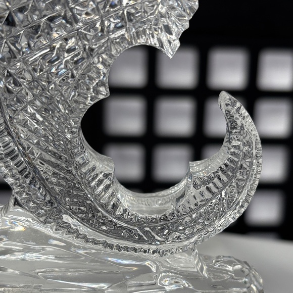 🤍 Waterford Crystal Seahorse Figurine 7" Vintage Retired Ireland Collectible 🤍 - Picture 13 of 16